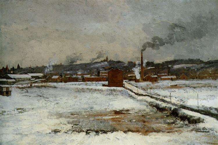 Winter Landscape, 1882 - Джон Генрі Твахтман (Tуоктмен)