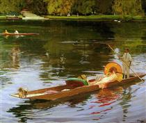 Boating on the Thames - John Lavery