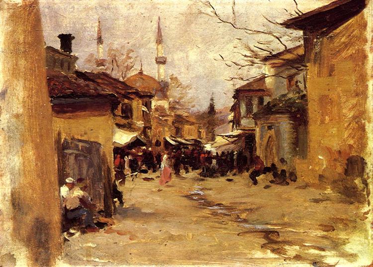 Arab Street Scene, c.1890 - 薩金特