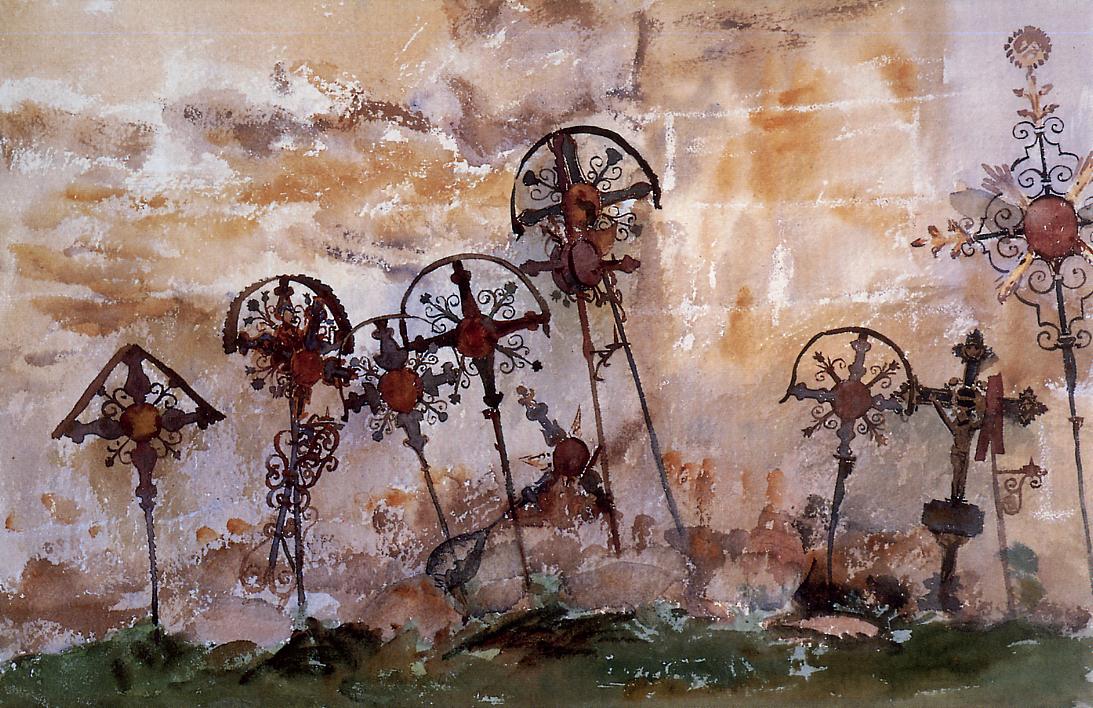 Graveyard In The Tyrol 1914 John Singer Sargent WikiArt