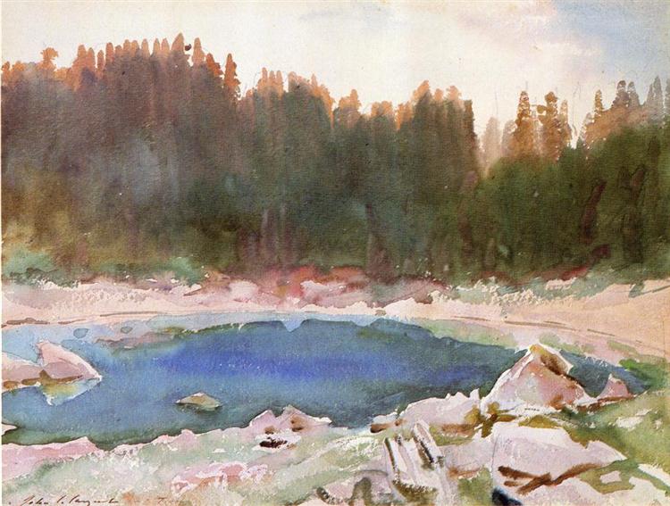 Lake in the Tyrol, 1913 - John Singer Sargent