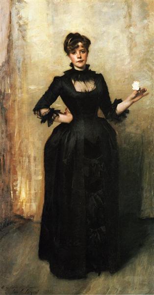 Louise Burckhardt (also known as Lady with a Rose), 1882 - 薩金特
