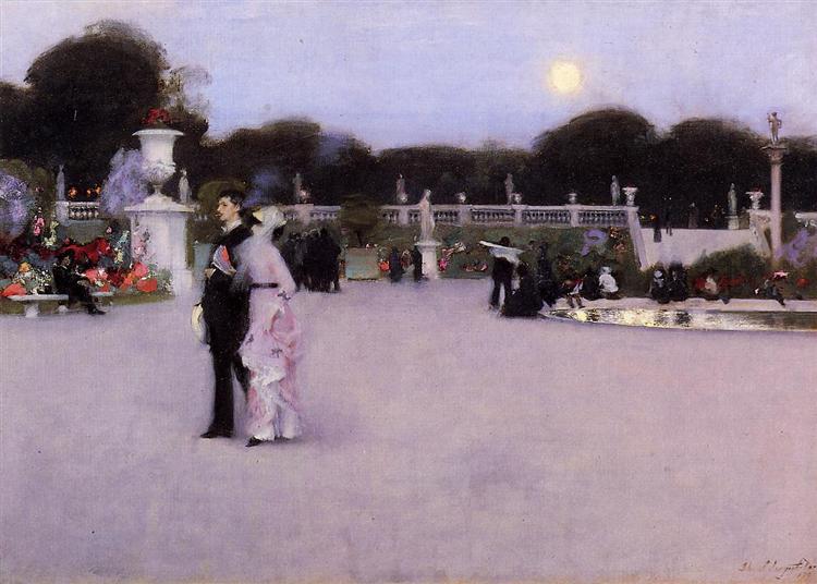 Luxembourg Gardens at Twilight, 1879 - 薩金特