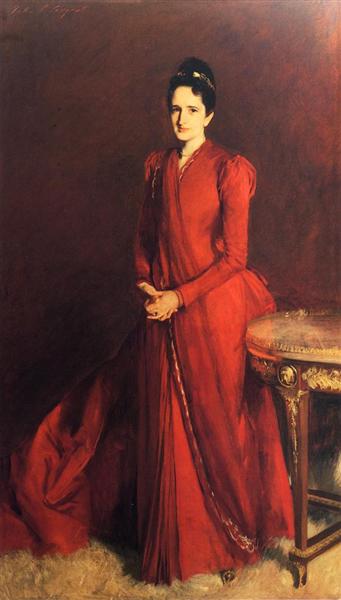 Mrs. Elliott Fitch Shepard (also known as Margaret Louise Vanderbilt), 1888 - Джон Сингер Сарджент