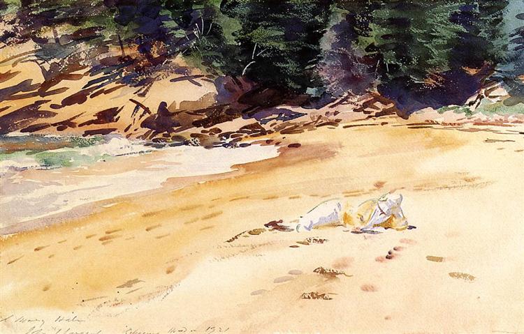 Sand Beach, Schooner Head, Maine, 1921 - Джон Сінгер Сарджент
