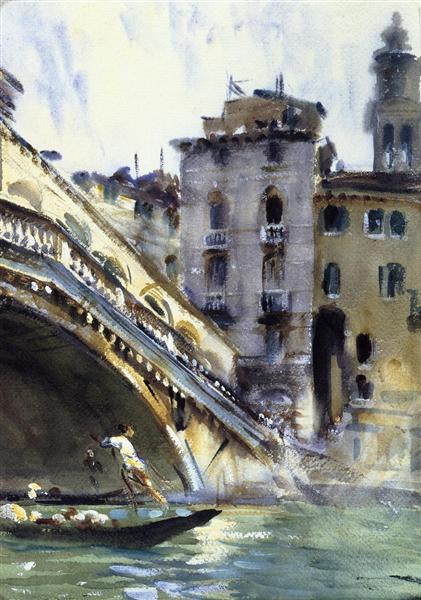 The Rialto. Venice, c.1907 - c.1911 - Джон Сингер Сарджент