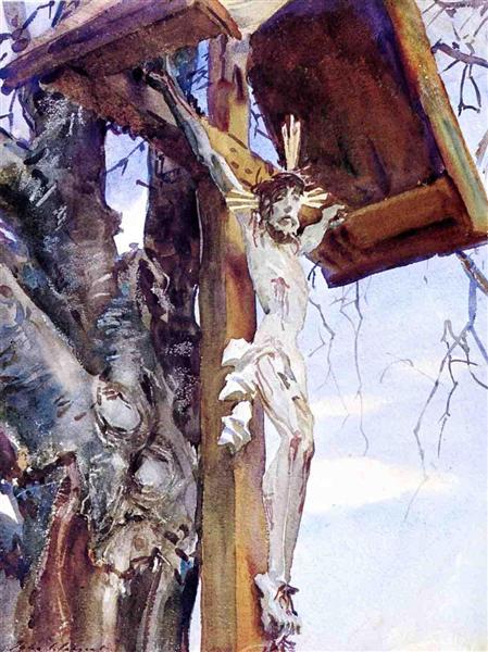 Tyrolese Crucifix, c.1911 - Джон Сінгер Сарджент