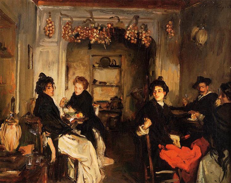 Venetian Wineshop, c.1898 - John Singer Sargent