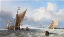 Off the Dutch Coast - John Wilson Carmichael