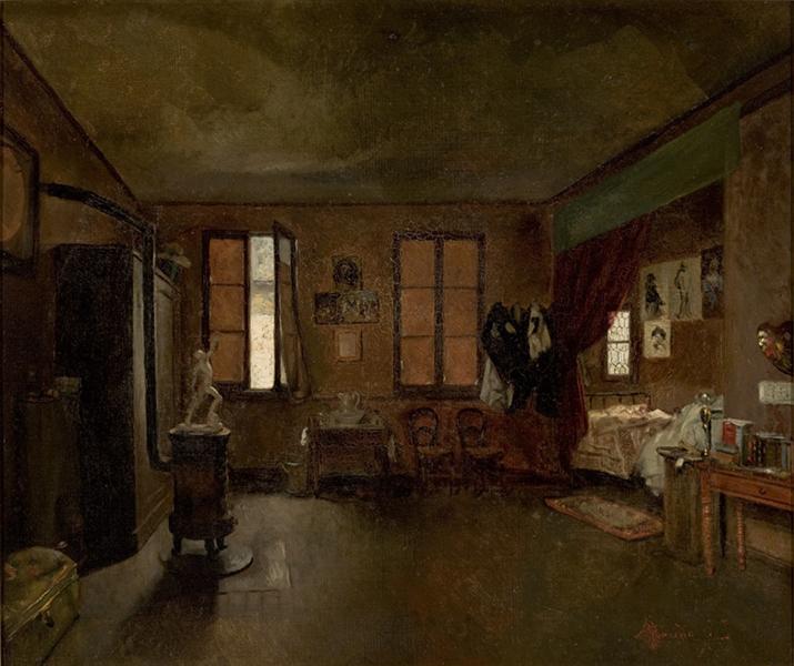 The Artist's Atelier, 1886 - Хосе Феррас де Алмейда Жуніор