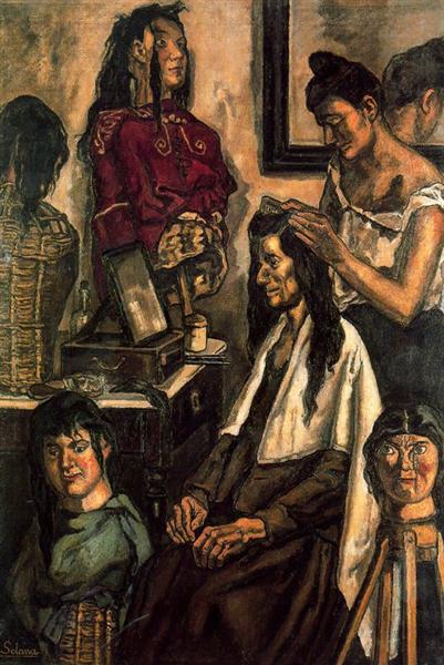 The Hairdresser, 1918 - Хосе Гутьєррес Солана