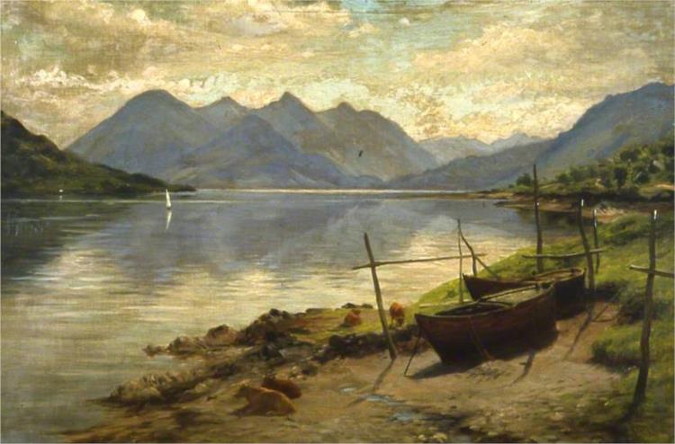 Loch Duich and the Five Sisters, 1905 - Джозеф Фаркухарсон