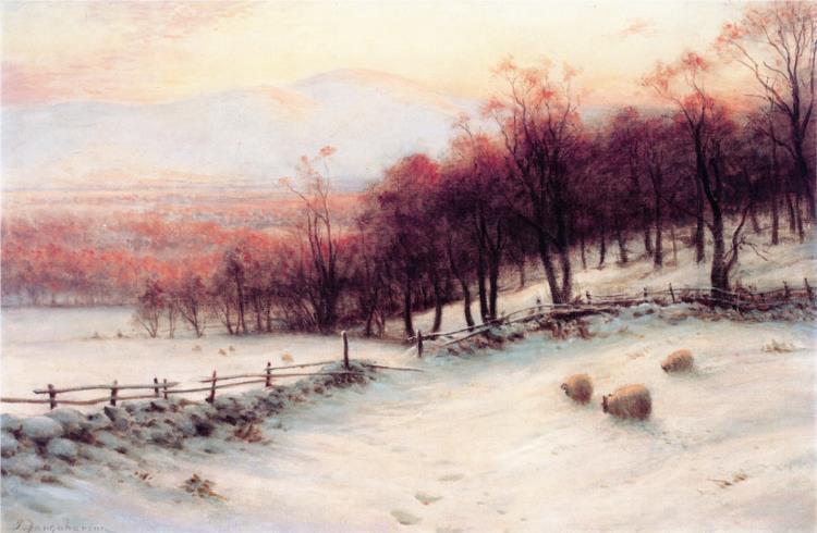 O'er Snow Clad Pastures, When the Sky Grew Red - Joseph Farquharson