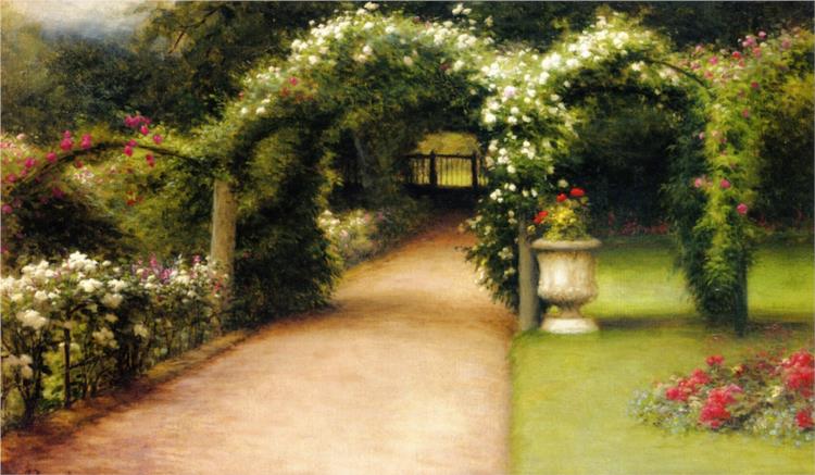 The Garden Bower at Finzean - Joseph Farquharson