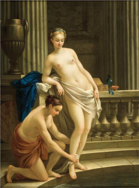 Greek Woman at the Bath, 1767 - Жозеф-Мари Вьен