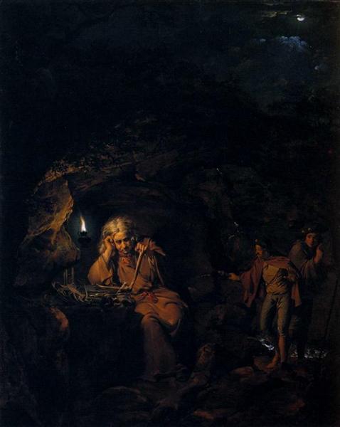 A Philosopher by Lamp Light, 1769 - Joseph Wright of Derby