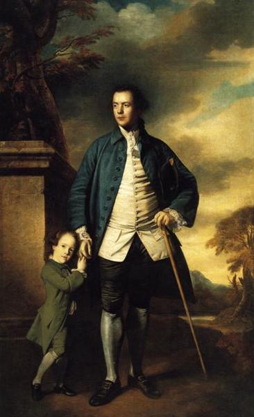 Edward Morant and His Son John, 1759 - Джошуа Рейнольдс
