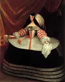 Portrait of Ines de Zuñiga y Velasco - Хуан Карреньо де Миранда