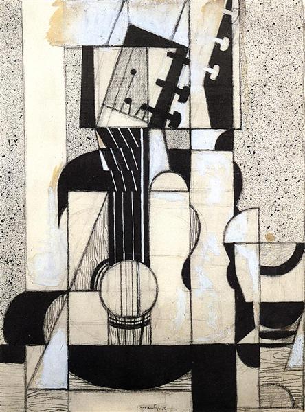 Still Life with Guitar, 1912 - 1913 - Хуан Грис