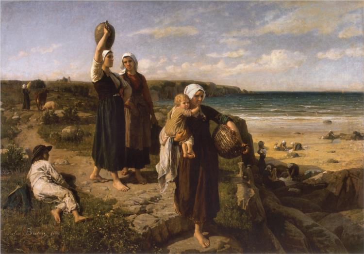 A Spring by the Sea, 1866 - Jules Breton
