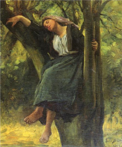 Asleep In The Woods, 1877 - Жюль Бретон