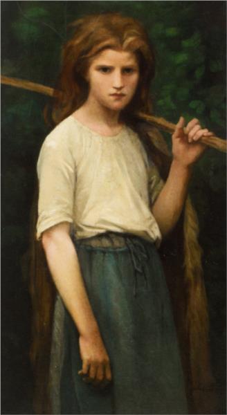 The Shepherdess, 1870 - Жюль Бретон
