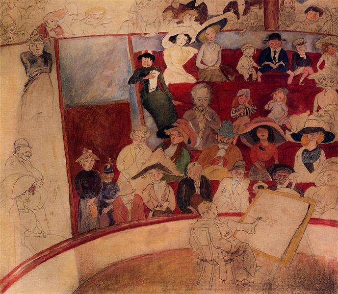 The Circus, 1910 - Жюль Паскин