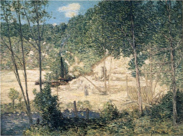 The Building of the Dam, 1908 - Джуліан Олден Вейр