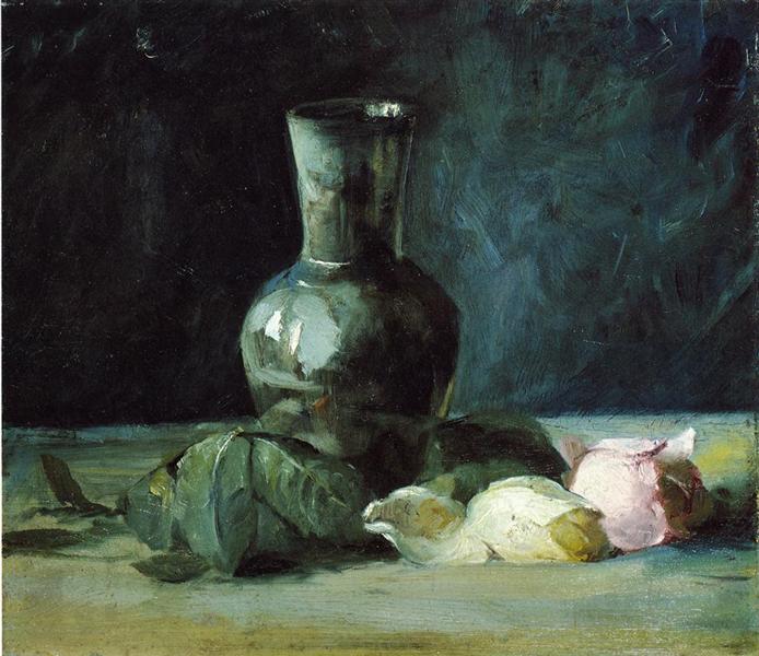 Vase and Roses, 1886 - 1889 - Julian Alden Weir