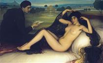 La Venus de la poesía - Julio Romero de Torres