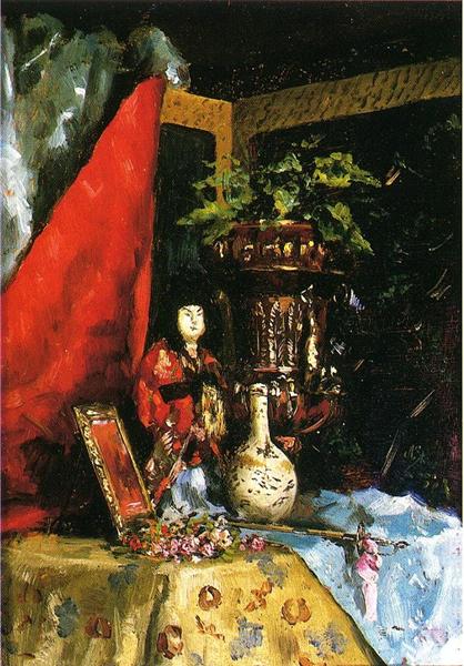 Still Life with Asian Objects - Julius Stewart