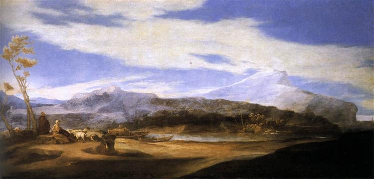 Landscape with Shepherds, 1639 - Хосе де Рибера