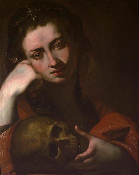 The Penitent Magdalen (Vanitas) - Jusepe de Ribera