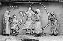 Women making a Samha Devi image, Haryana - Jyoti Bhatt
