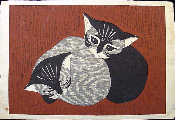 Two Kittens, 1950 - Каору Кавано