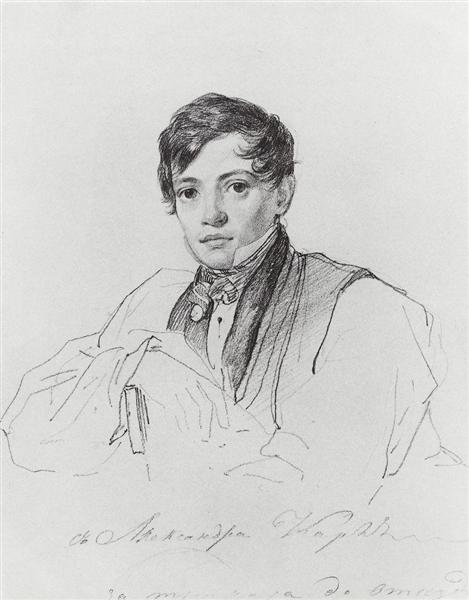 Portrait of Alexander Bruloff, 1826 - Karl Pawlowitsch Brjullow