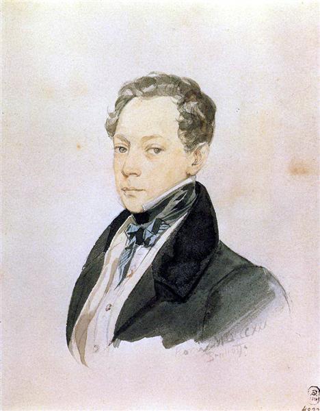 Портрет художника П.В.Басина, 1830 - Карл Брюллов