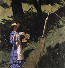 The Woman Painter - Karoly Ferenczy