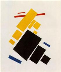Suprematist Composition: Aeroplane Flying - Kazimir Malevich