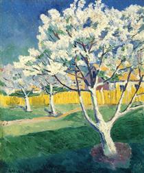 Apple Tree in Blossom - 馬列維奇