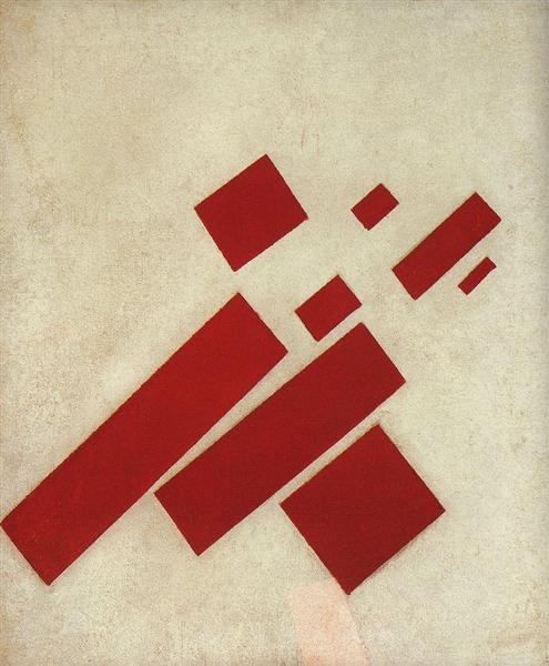 Suprematism with Eight Red Rectangles, 1915 - 馬列維奇
