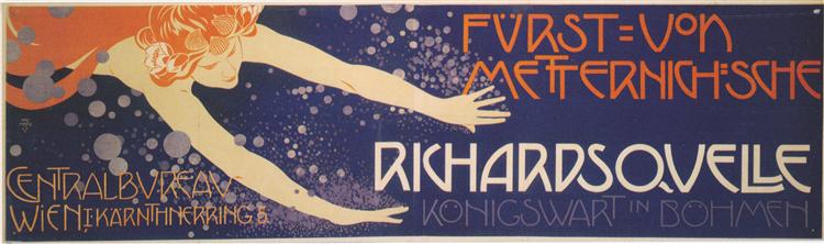 Poster for 'Prince Richard Metternich', 1899 - Koloman Moser