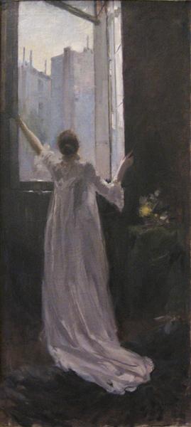 By the window, 1893 - Костянтин Коровін