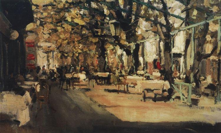 Кафе в Ялте, 1905 - Константин Коровин