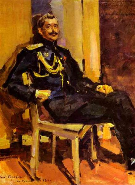 Портрет офицера, 1916 - Константин Коровин
