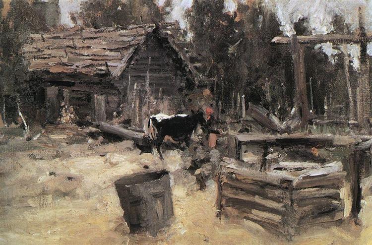 Yard, 1904 - Konstantín Korovin