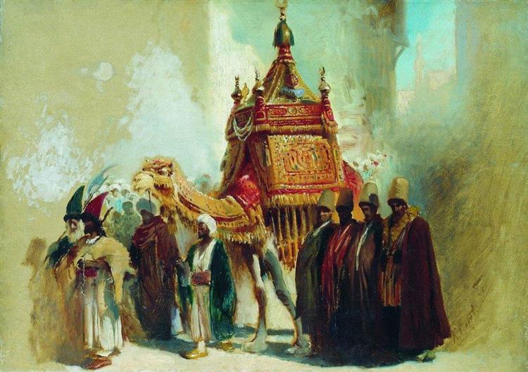 The transfer of the sacred carpet from Mecca to Cairo - Konstantin Makovsky