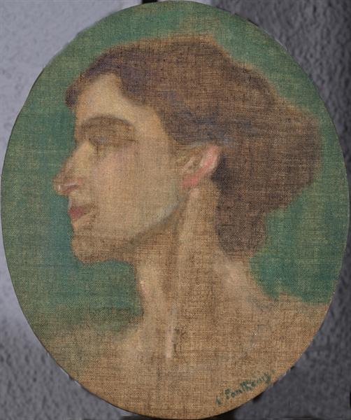 Portrait of Ioulia Partheni, 1909 - 1911 - Konstantinos Parthenis