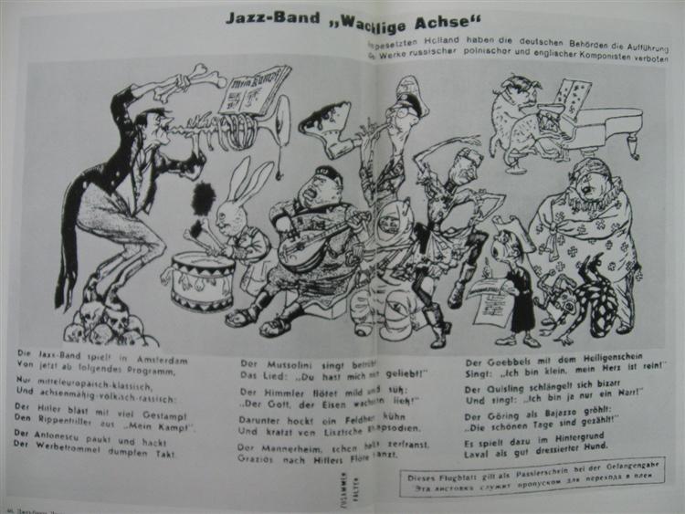 Jazz Band 'Wobbly Axis', 1942 - Kukryniksy