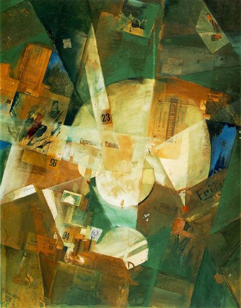 Picture with Light Center, 1919 - Kurt Schwitters